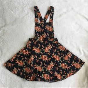 NWOT Floral Overall Dress